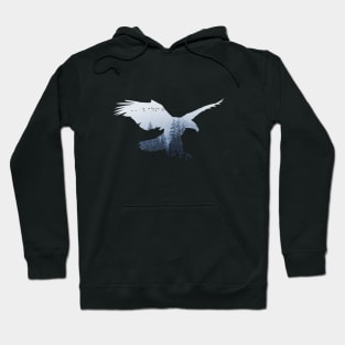 Eagle Animal Forest Wild Nature Free Earth World In Flight Hoodie